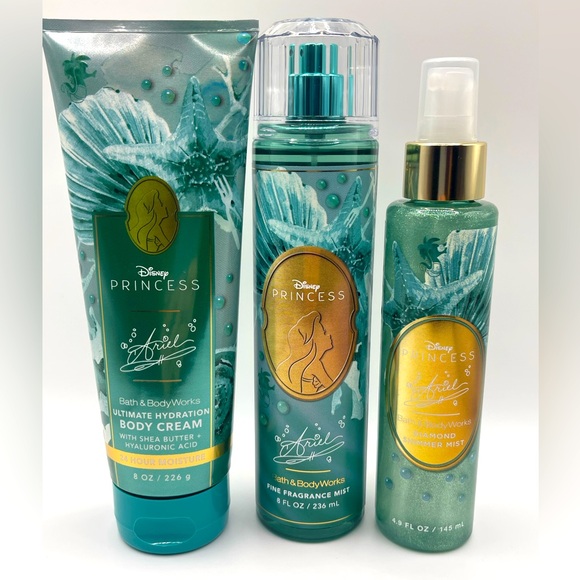 Bath Body Works Disney Princess Ariel Bundle of Pieces